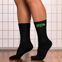 Load image into Gallery viewer, Spicy Socks - Black &amp; Green
